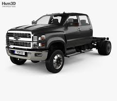 3d Model Of Chevrolet Silverado 4500hd Crew Cab Chassis 2018 Chevrolet Silverado Chevrolet Crew Cab