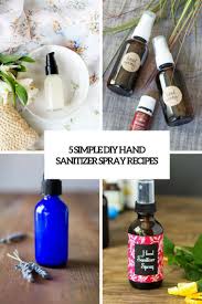 simple diy hand sanitizer spray recipes