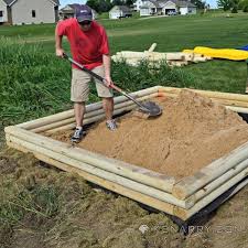 Landscaping timbers can be used to form retaining walls, containing the soil and giving your landscaping project a neat and polished appearance. Diy Wood Sandbox Tutorial For Backyard Play Area