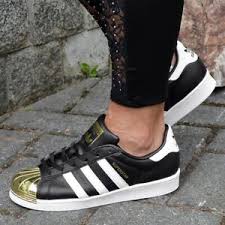 Unsere schuhe bringen sie in die zukunft. Details Zu Adidas Superstar Metal Toe W Sneaker Leder Schuhe Damen Kinder Schwarz Weiss Gold