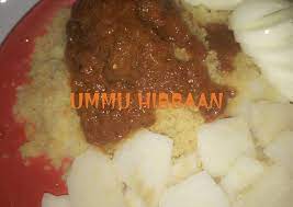 Couscous da miya / dambun couscous ingredients zau. Cous Cous Da Diya Da Miya Girki Daga Ummu Hibbaan Cookpad