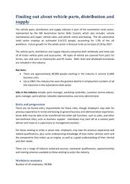 Service advisor job description template. Imi Automotive Vehicle Parts Distribution Suppl Teaching Resources