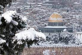 صور تساقط الثلوج في فلسطين 2016 صور تراكمات الثلج في فلسطين 2017 مناظر روعه للثلو منتديات ودي شبكة ع dome of the rock places to travel beautiful places