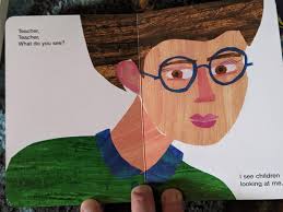 Anyone else think the teacher in Brown Bear Brown Bear looks all pissed  off? : r/daddit