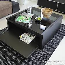 オークブラック gs dual coffee table センターテーブル コーヒーテーブル 国産 ガラス 木製 独立式ブラインドキャスター仕様 ローテーブル 北欧モダン 新進デザイナーズ luxury furniture design center table living room furniture design