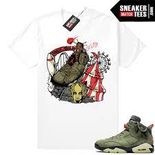 Jordan × travis scott air jordan 6 retro british khaki sneakers. Cactus Jack 6s Shirts Jordan Sneaker Clothing