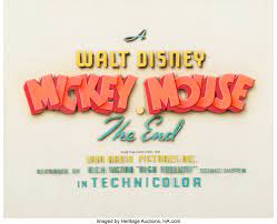 World S Largest Collectibles Auctioneer Walt Disney Mickey Mouse Cartoon Title Card