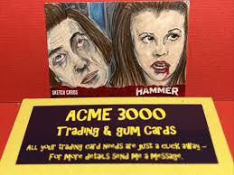 Unstoppable HAMMER Horror Series 1 (K L) KITTY LYDIA DYE Sketch Art Card  SK2