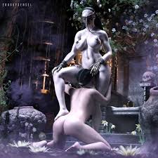 Mother Miranda and Rose Lesbian Pussy Licking | Resident Evil Village Rule  34