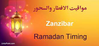 Zanzibar Ramadan Timings 2021 Calendar Sehri Iftar Time Table