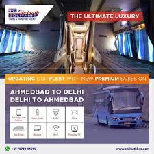 The Ultimate Luxury On It S Way To Ahmedabad To Delhi And Vice Versa Yes We Are Updating Our Fleet With New Premium Bus On T Bus Tickets Nice Bus Luxury Bus