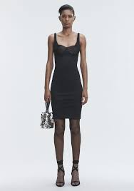 New alexander wang 10 black bustier mesh panel fitted sheath mini dress $695. Alexander Wang Mesh Paneled Ruched Stretch Crepe Dress In Black Modesens