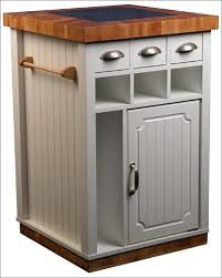 mobile kitchen island w trash can bag