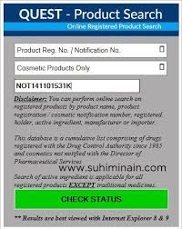 Cara Semak Pendaftaran Produk Kosmetik Dengan Kkm Suhimi Nain