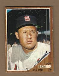 1962 TOPPS DON LANDRUM # 323 EX MINT