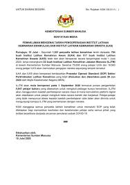 Jawatan kosong kementerian sumber manusia 2020. Kementerian Sumber Manusia Ilks Ilka Di Bawah Jabatan Tenaga Manusia Kementerian Sumber Manusia Malaysia Dan Jabatan Pembangunan Kemahiran Jpk Putrajaya Akan Dibuka Secara Berperingkat Mulai 1 Julai 2020 Sehingga