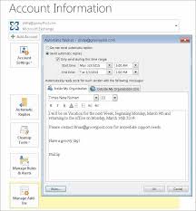 How do you reply out of office? Enable Automatic Replies With Office Assistant In Outlook 2010 And 2013