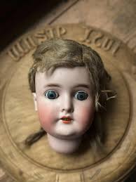 Bisque Doll Head Wig