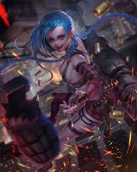 League Of Legends Jinx Wallpaper Desktop Background Jinx League Of Legends League Of Legends Anime