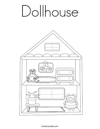 My robot's name is coloring page. Dollhouse Coloring Page Twisty Noodle