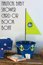 Lovelywow studio sweet mermaid baby shower invitations. Nautical Baby Shower Card Or Book Boat The Country Chic Cottage