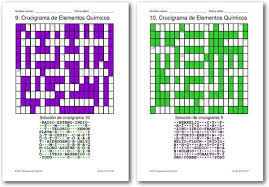 Crucigramas De Los Elementos Quimicos Tabla Periodica De Los Elementos Quimicos Ensenanza De Quimica Tabla Periodica De Los Elementos