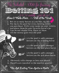 Kentucky Derby Party Betting Game Printable Horse Racing