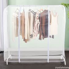 Maybe you would like to learn more about one of these? Cry Garment Rack Cover Transparent Peva Rail Rack Cover Clear Zip Clothes Dustproof Waterproof Cover Coat Storage Display Shopee Philippines