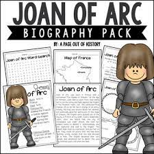 Browse the personal recollections of joan of arc lesson plan Joan Of Arc Worksheets Teaching Resources Teachers Pay Teachers