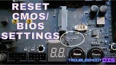 Reset your BIOS settings / Clear CMOS - YouTube