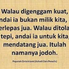 Jodoh adalah rahasia, ia misteri ilahi. Kalau Dah Bukan Jodoh