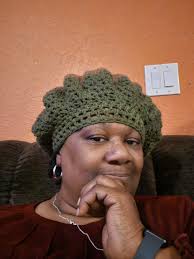 Beret made by me, unsure of hairstyle