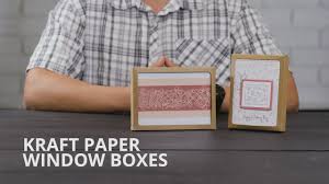 Unlike other boxes, they can be reused or recycled because of high elasticity and high tear resistance, designed to ensure the. Kraft Paper Window Boxes Youtube