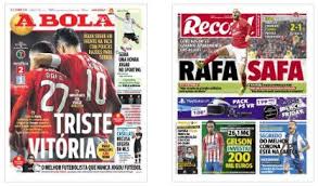 Sapo desporto, um remate certeiro. Revista De Imprensa Vitoria Sem Brilho Do Benfica Frente Ao Arouca Faz Capa Nos Desportivos I Liga Sapo Desporto