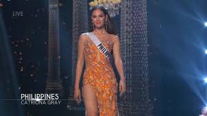 Miss universe 2018 catriona gray has a flair for spectacle. Miss Philippines Catriona Gray During The Evening Gown Competition Miss Universe 2018 Youtube
