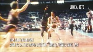 The eastern conference champion boston celtics defeated the western conference champion phoenix suns 4 games to 2. This Date In History June 4 1976 Longest Nba Finals Game Ever