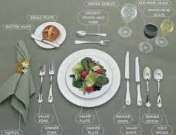For casual events, you can use a basic table setting: 13 How To Set A Table Ideas Table Dining Etiquette Table Settings