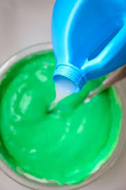 Swirl in some food coloring. The Best Fluffy Slime Recipe The Soccer Mom Blog