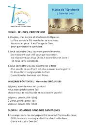 Les hymnes et louanges (eglise adventiste). Calameo 05 01 2021 Messe Epiphanie