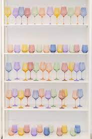 Estelle Colored Glass Candy Colored Wine Glasses And More The company is celebrating its first anniversary with a sale through monday, october 26. estelle colored glass candy colored