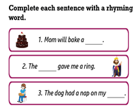 These rhyming worksheets allow students to associate pairs of rhyming words and identify how those rhyming words are spelled. Rhyming Worksheets