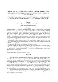 Diabetes adalah suatu kondisi di mana jumlah yang cukup insulin baik tidak diproduksi, atau tubuh tidak mampu menggunakan insulin yang diproduksi. Http Journal Poltekkes Mks Ac Id Ojs2 Index Php Mediakeperawatan Article Download 89 70