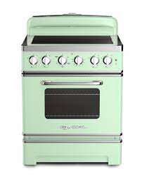 Primary oven capacity, in black: 30 Retro Electric Induction Range Retro Appliances Big Chill