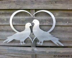 Herz Mit 2 Tauben Gross Garten Deko Tauben Hochzeit Hochzeit Deko