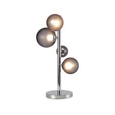 Get free shipping on qualified table lamps or buy online pick up in store today in the lighting department. Rylee Modern Table Lamp With Smoke Glass Bubble Shades Linspiration