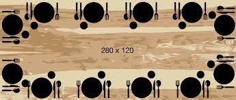 Dimension table ovale 12 personnes. Quelles Dimensions De Table Pour Vos Convives Artmeta