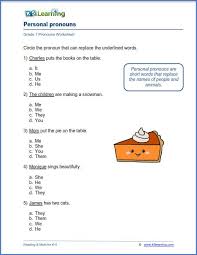 2nd Grade Pronoun Worksheets Grade Pronouns Worksheets K5 Learning Personal 3rd And 4th In 2020 Personal Pronouns Worksheets Pronoun Worksheets Personal Pronouns