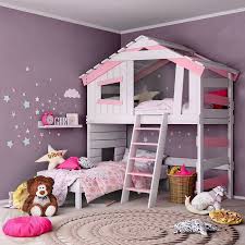 Alpin Chalet Hochbett Kinderbett Doppelbett Rosa Madchen Bett Kleinkind Madchen Zimmer Bett Kinderzimmer