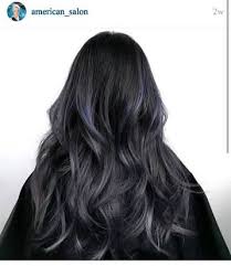 Black And Dark Grey Ombre Hair Image Result For Black Purple Grey Subtle Ombre Dark Grey Hair Dark Grey Hair Dye Dark Violet Hair