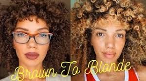 So, to achieve this hairstyle, let your hair grow long and then put bold waves in it. How To Dye Curly Hair Blonde At Home Revlon Frost Glow Youtube